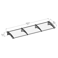 Palram - Canopia Canopy Neo 4050 Grey Twinwall 6 Palram - Canopia Canopy Neo 4050 Grey Twinwall -Garden Tool Store 12807430 2684832959565925
