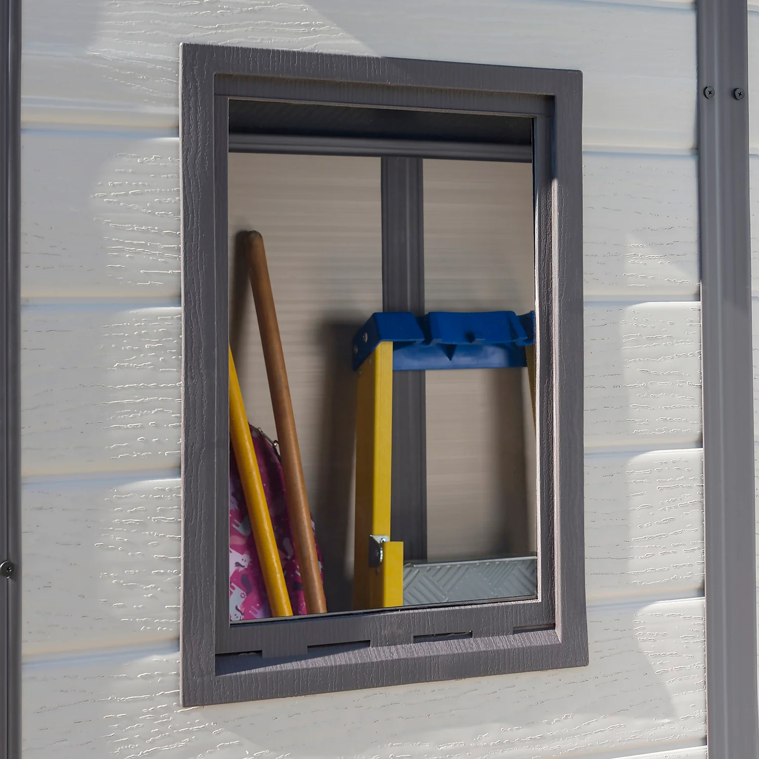 Keter Manor 6 X 4ft Outdoor Garden Pent Storage Shed - Beige/Brown 5 Keter Manor 6 X 4ft Outdoor Garden Pent Storage Shed - Beige/Brown - Image 5