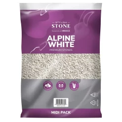 Stylish Stone Premium Alpine White Chippings - Midi Pack - 9kg -Garden Tool Store 12808258 1944902947347578