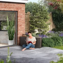 Keter Marvel Plus Outdoor Garden Storage Box 270L - Brown 14 Keter Marvel Plus Outdoor Garden Storage Box 270L - Brown -Garden Tool Store 12808515 1375055071386887