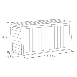 Keter Marvel Plus Outdoor Garden Storage Box 270L - Brown 19 Keter Marvel Plus Outdoor Garden Storage Box 270L - Brown -Garden Tool Store 12808515 2804900072272276