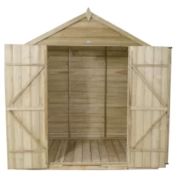 7x5ft Forest Natural Timber Overlap Apex Pressure Treated Wooden Shed -Garden Tool Store 12810891 1934833194379792
