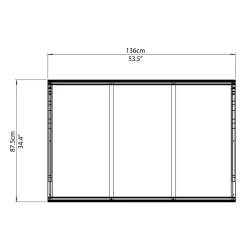 Palram - Canopia Canopy Venus 1350 Clear 17 Palram - Canopia Canopy Venus 1350 Clear -Garden Tool Store 12810976 4564833200882271