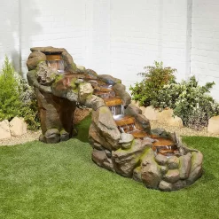 Stylish Fountains Bustling Waters Including LED Lights -Garden Tool Store 12814089 1794957312372359