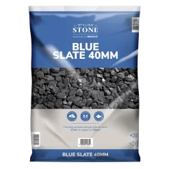 Stylish Stone Blue Slate 40mm - Large Pack - 19kg -Garden Tool Store 12815076 8084902948109902