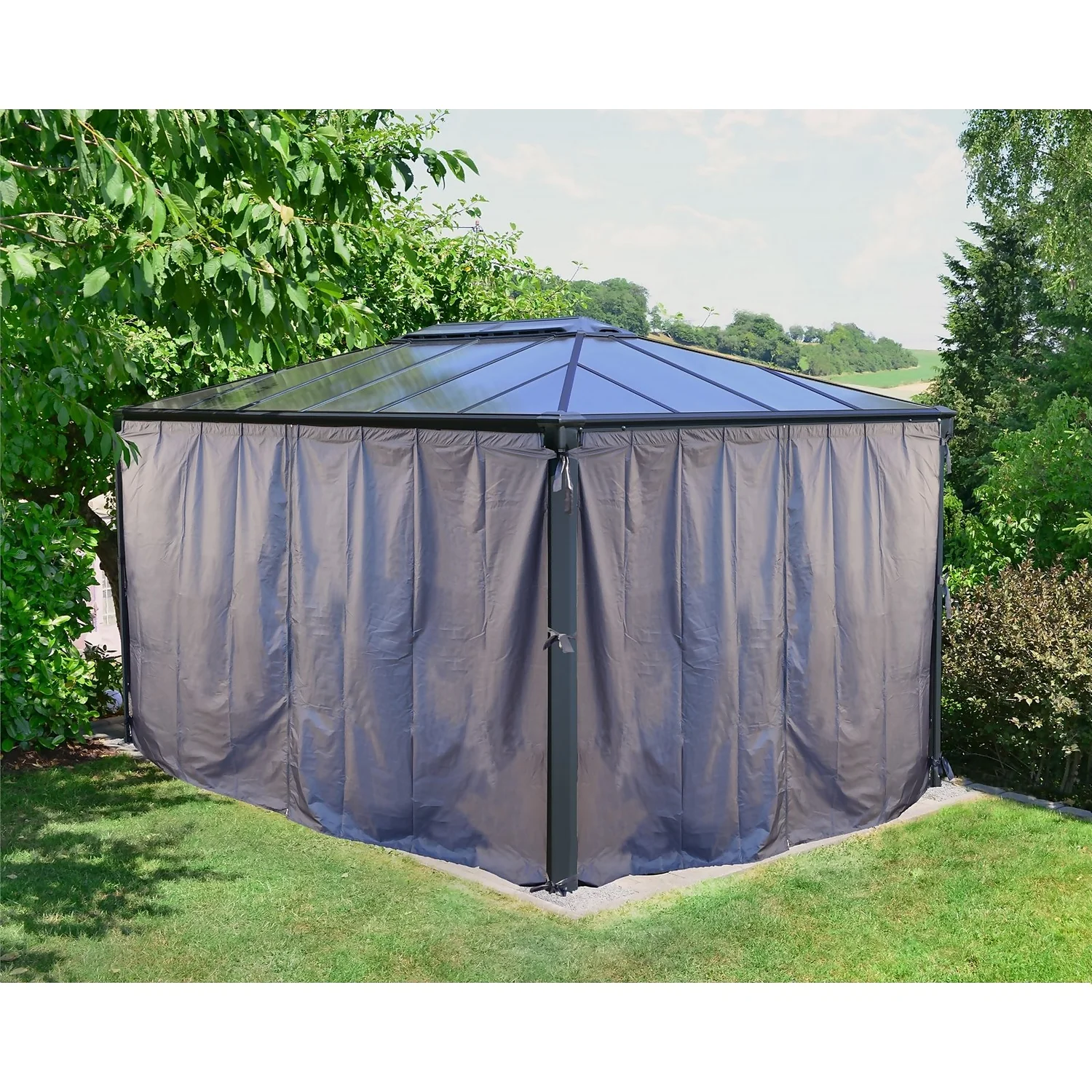 Palram - Canopia Martinique 4300 Garden Gazebo Curtain Set 1 Palram - Canopia Martinique 4300 Garden Gazebo Curtain Set