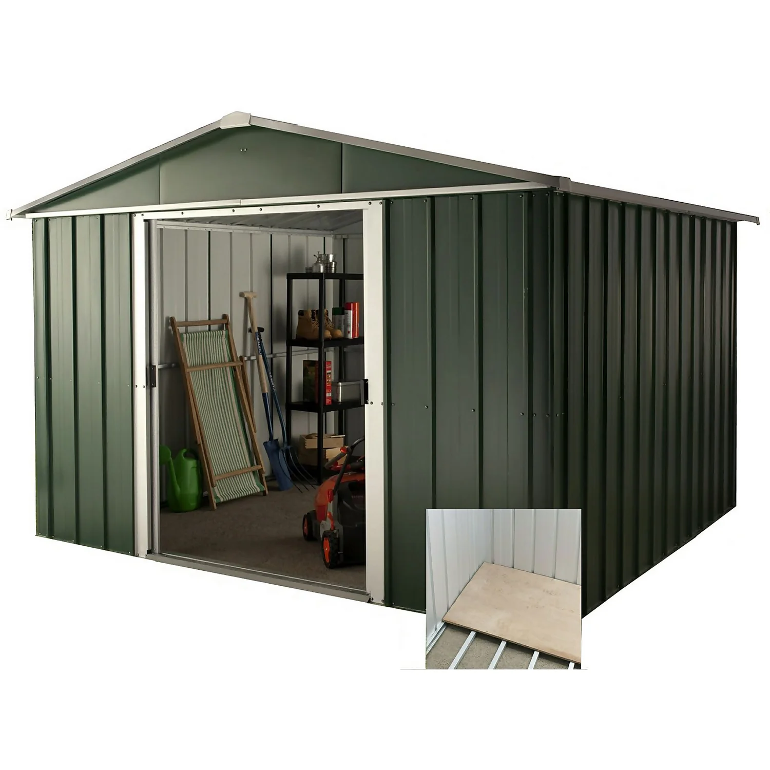 10x8ft Hercules Metal Shed & Floor Frame 2 10x8ft Hercules Metal Shed & Floor Frame - Image 2
