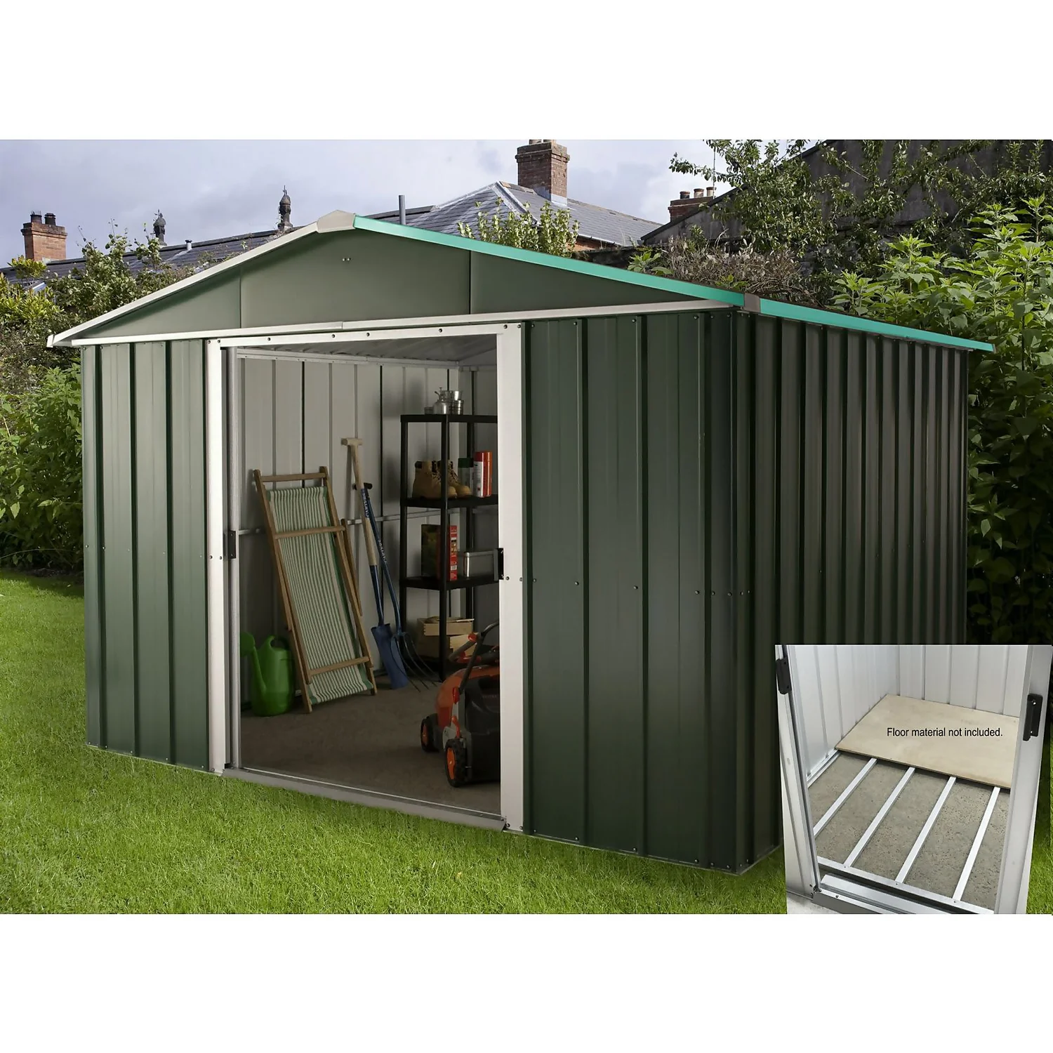 10x8ft Hercules Metal Shed & Floor Frame 1 10x8ft Hercules Metal Shed & Floor Frame