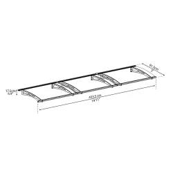 Palram - Canopia Canopy Aquila 4500 Grey Clear -Garden Tool Store 12821839 2134833199580589