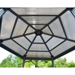 Palram - Canopia Roma Hexagonal Garden Gazebo Grey 9 Palram - Canopia Roma Hexagonal Garden Gazebo Grey -Garden Tool Store 12821930 6544833174932253