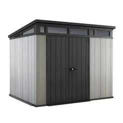 Keter Artisan 9 X 7ft Outdoor Garden Storage Pent Shed - Grey