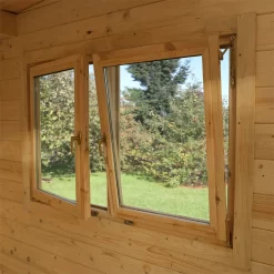 Forest Melbury 4.0m X 3.0m Log Cabin Double Glazed 34kg Polyester Felt, Plus Underlay -Garden Tool Store 12832775 1264833197835537