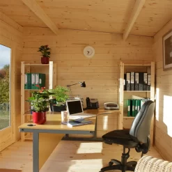 Forest Melbury 4.0m X 3.0m Log Cabin Double Glazed 34kg Polyester Felt, Plus Underlay -Garden Tool Store 12832775 2124833197895966