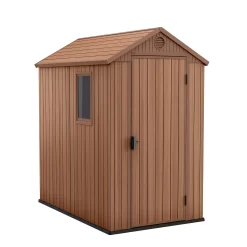 Keter Darwin 6 X 4ft Outdoor Garden Apex Storage Shed - Brown