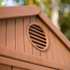 Keter Darwin 6 X 4ft Outdoor Garden Apex Storage Shed - Brown -Garden Tool Store 12833043 5445036177891106