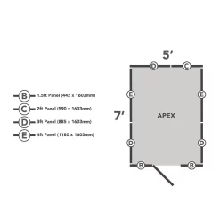 Forest 7 X 5ft Overlap Pressure Treated Apex Shed - No Window Incl. Installation -Garden Tool Store 12833311 1544833205107480