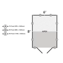Forest 8 X 6ft Overlap Pressure Treated Apex Shed - Double Door No Windows - Incl. Installation -Garden Tool Store 12833315 2134833202041453