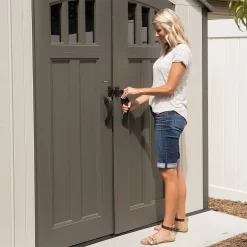 Lifetime 17.5 X 8 Ft Dual Entry Outdoor Storage Shed -Garden Tool Store 12836595 1175012583835617