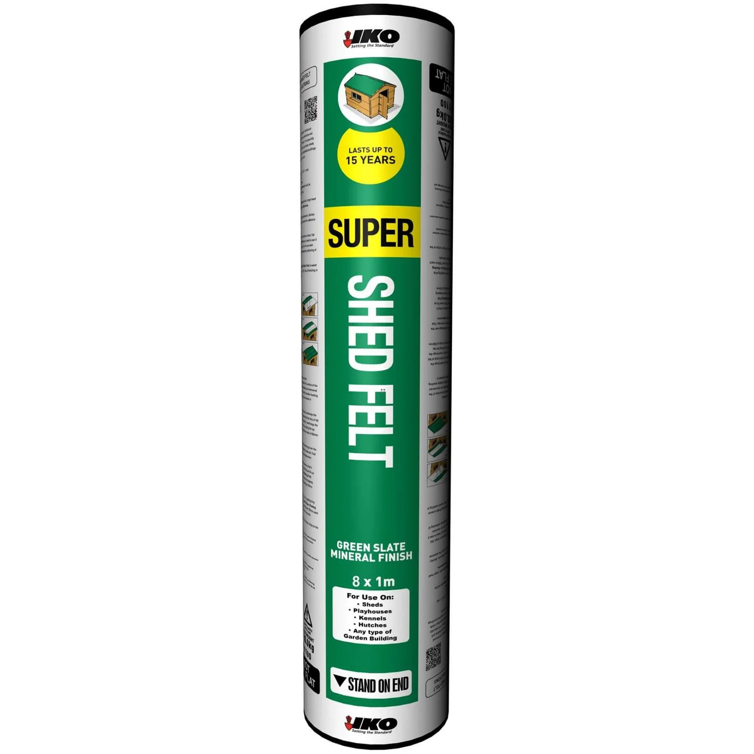 IKO Waterproofing Super Shed Felt - 8 X 1m 1 IKO Waterproofing Super Shed Felt - 8 X 1m