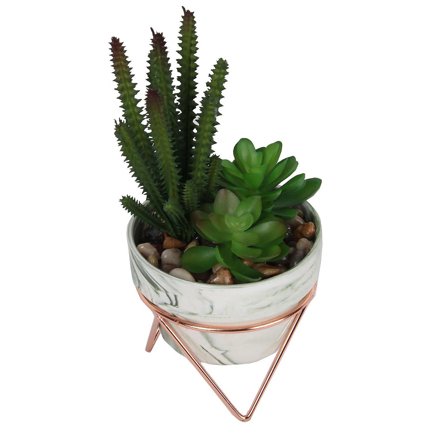 Artificial Succulent In Rose Gold Stand 4 Artificial Succulent In Rose Gold Stand - Image 4