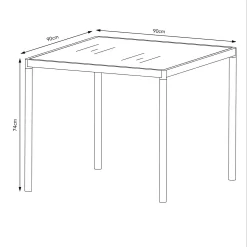 Bambrick 4 Seater Garden Dining Set -Garden Tool Store 12881495 3724948030783797