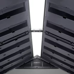 Keter Premier 7 X 7ft Outdoor Garden Apex Storage Shed - Grey -Garden Tool Store 12882034 2475036180455080