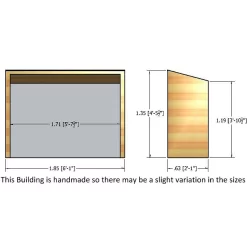 Shire Pent Shiplap Bike Store 6x3ft -Garden Tool Store 12887181 1604849862411178