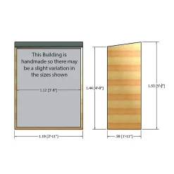 Shire Garden Store Shiplap - 4x2ft -Garden Tool Store 12887188 2024851572700855