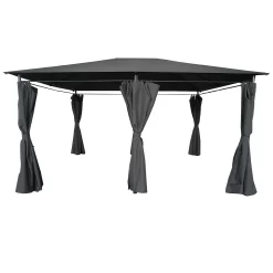 Gazebo With Curtains