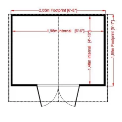 Shire Lumley Summerhouse (incl. Installation) - 7 X 5ft -Garden Tool Store 12887391 2234849864143186
