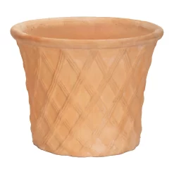 Terracotta Lattice Cone Plant Pot - 49cm