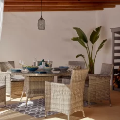 Florence 6 Seater Garden Dining Set -Garden Tool Store 12887800 3494929366860307