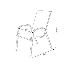 Malindi 6 Seater Garden Dining Set - Grey -Garden Tool Store 12887812 3374947969778299
