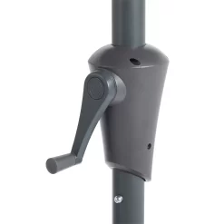 None 2.1m Crank & Tilt Parasol Dark Grey - Dia. 38mm -Garden Tool Store 12888560 1804843674218079