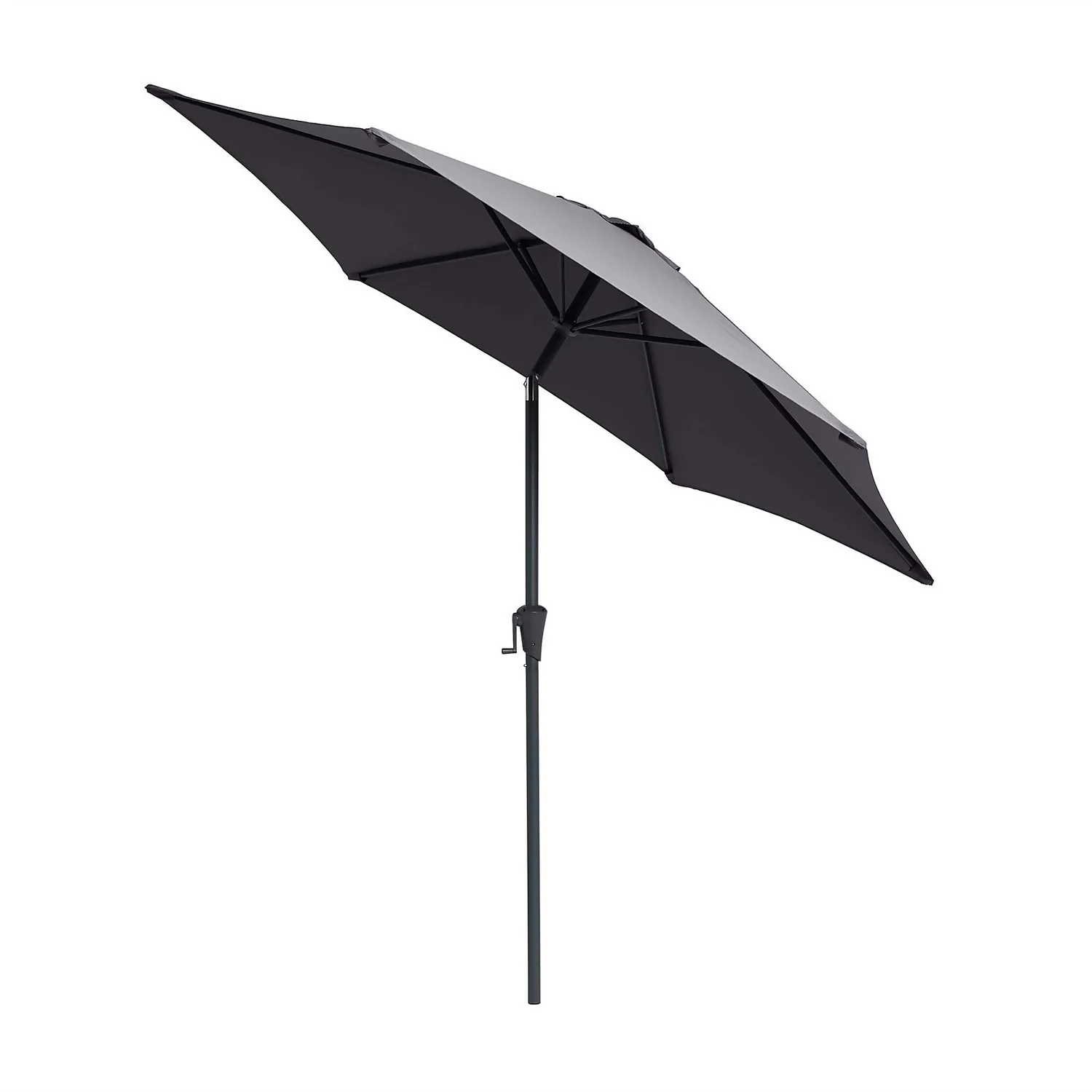 None 2.7m Crank & Tilt Parasol Dark Grey - Dia. 38mm 2 None 2.7m Crank & Tilt Parasol Dark Grey - Dia. 38mm - Image 2
