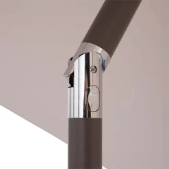 None 2.7m Crank & Tilt Parasol Natural - Dia. 38mm -Garden Tool Store 12888565 2044843674514035