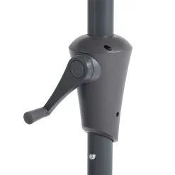 None 2.7m Crank & Tilt Parasol Light Grey - Dia. 38mm -Garden Tool Store 12888568 8604843674381042