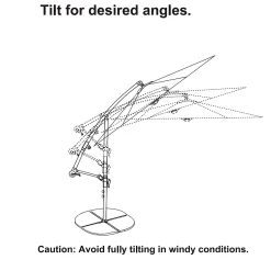 3m Overhanging Parasol - Natural 11 3m Overhanging Parasol - Natural -Garden Tool Store 12888570 2114966185592611