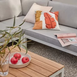 Spirit Metal Garden Corner Sofa Set - Grey -Garden Tool Store 12889918 1424846181006982