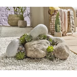 Stylish Stone Arctic White Boulders -Garden Tool Store 12891159 1814843739845491