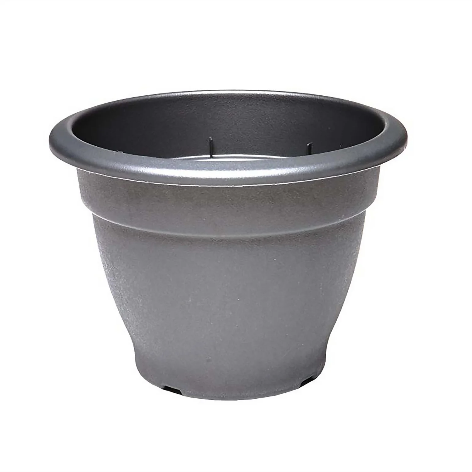 Round Bell Pot In Black - 55cm 1 Round Bell Pot In Black - 55cm