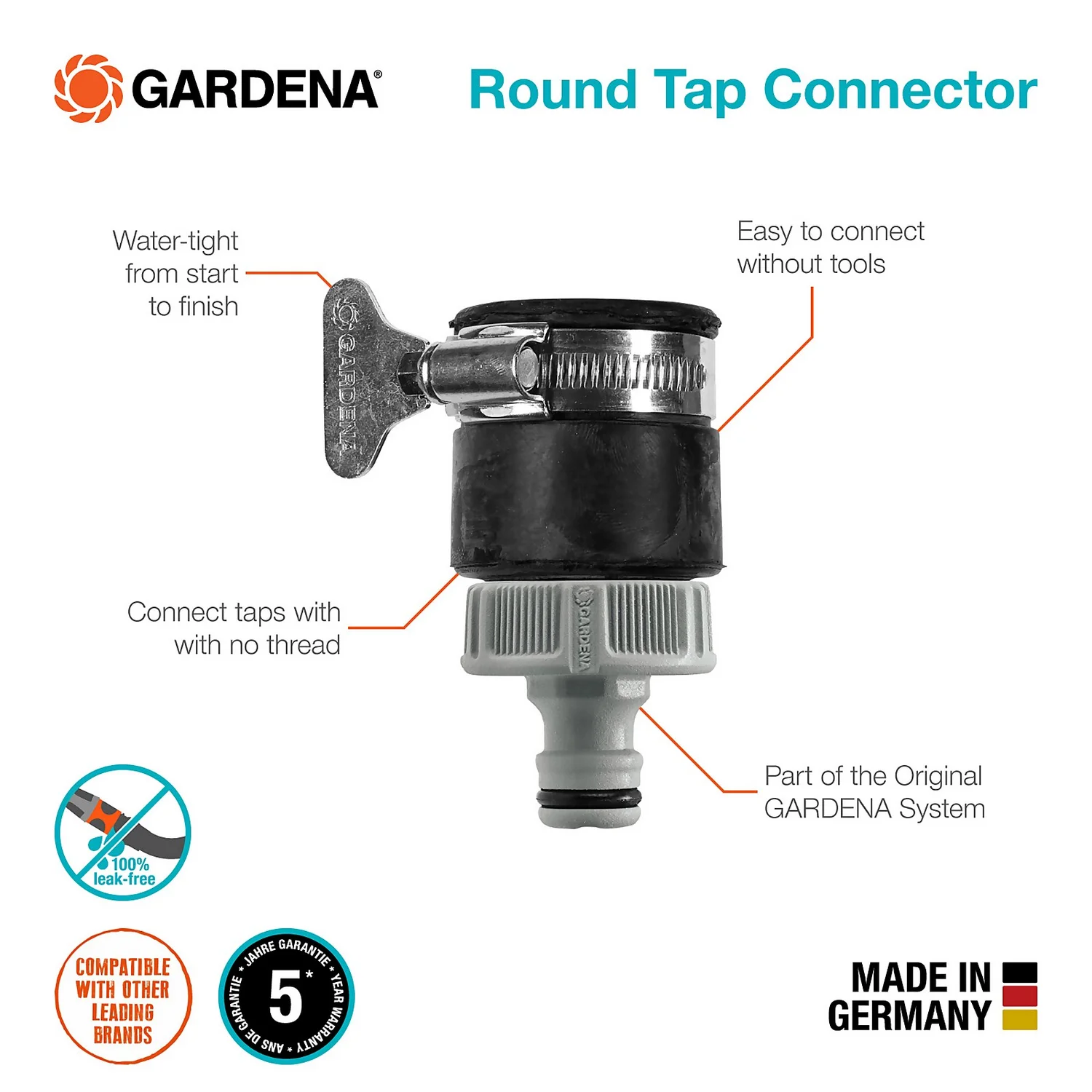 GARDENA Round Tap Connector 2 GARDENA Round Tap Connector - Image 2