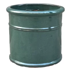 Malay Cylinder Green Plant Pot - 37cm