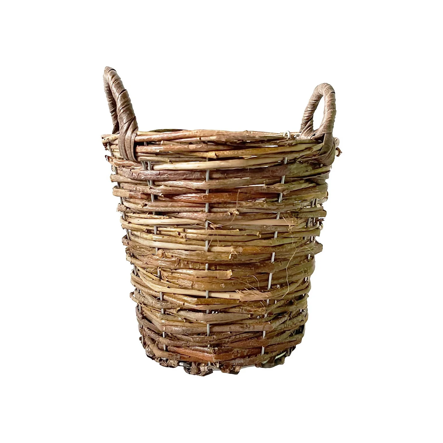 Natural Weave Round Garden Planter 25cm 1 Natural Weave Round Garden Planter 25cm