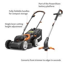 WORX 40V WG927E Cordless Lawn Mower & Trimmer Twin Pack - 34cm -Garden Tool Store 13280772 9464944645645159
