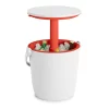 Keter GoBar Outdoor Ice Cooler Table Garden Furniture - Red / White
