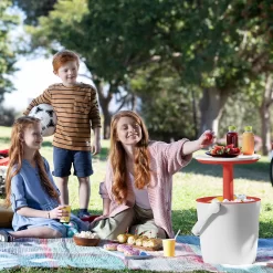 Keter GoBar Outdoor Ice Cooler Table Garden Furniture - Red / White 14 Keter GoBar Outdoor Ice Cooler Table Garden Furniture - Red / White -Garden Tool Store 13412934 5744910901735855