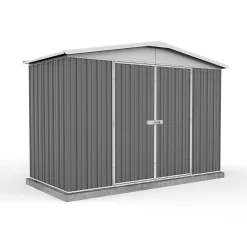 Absco 10 X 5ft Regent Metal Apex Shed - Grey