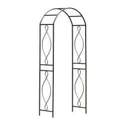 Panacea Arched Top Steel Garden Arch - Black