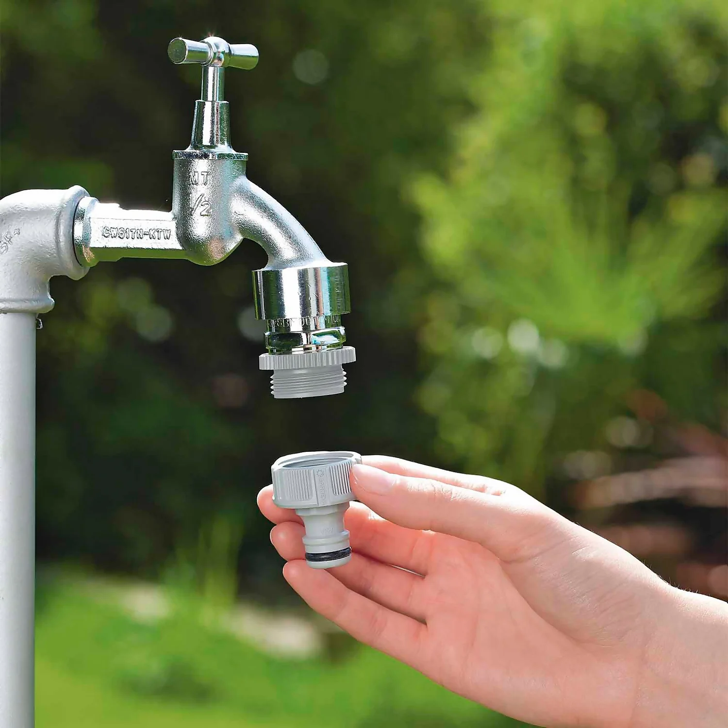 GARDENA Threaded Tap Hose Pipe Connector 3 GARDENA Threaded Tap Hose Pipe Connector - Image 3